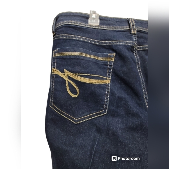 JORDACHE Skinny Jean Sz 16 Cotton Blend w/Back Embroidered Pockets - Picture 5 of 8